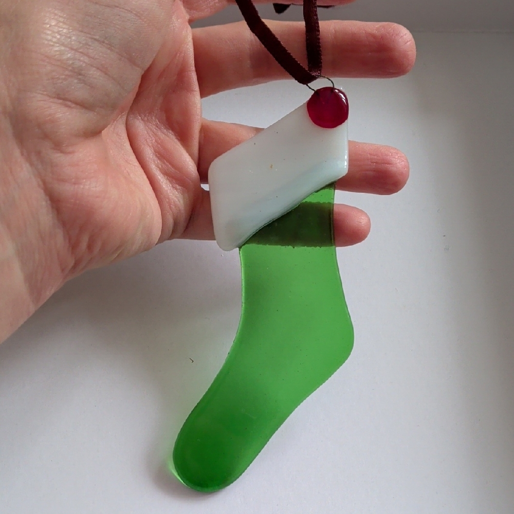 💙4/20 Glass Christmas Ornament 🌲